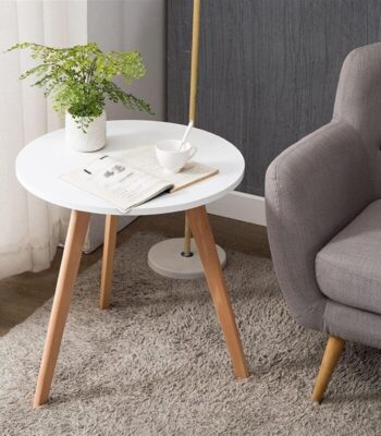 Konferenčný stolík v škandinávskom štýle 40 cm - biely