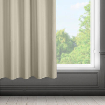 Krátke jednofarebné béžové závesy 140 x 175 cm