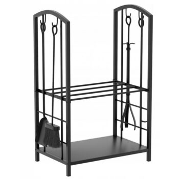 Krbový stojan na drevo s príslušenstvom 73 x 40 x 30 cm