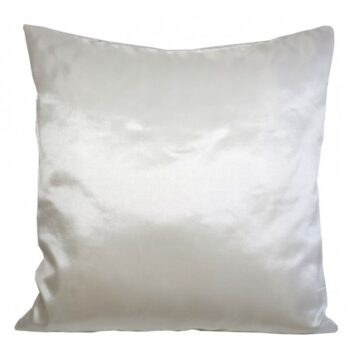Lesklá krémová dekoračná obliečka na vankúš 40x40 cm
