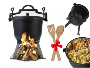 Liatinový poľovnícky kotlík 8L