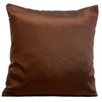 Luxusná obliečka na vankúš čokoladovo hnedej farby 40x40 cm