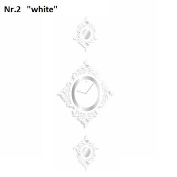 Luxusné nástenné hodiny biela