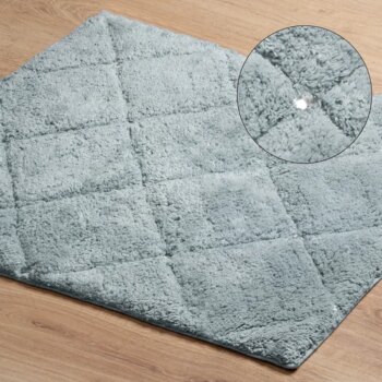 Luxusný koberec CHIC s kryštálmi - svetlosivý Šírka: 50 cm | Dĺžka: 70 cm