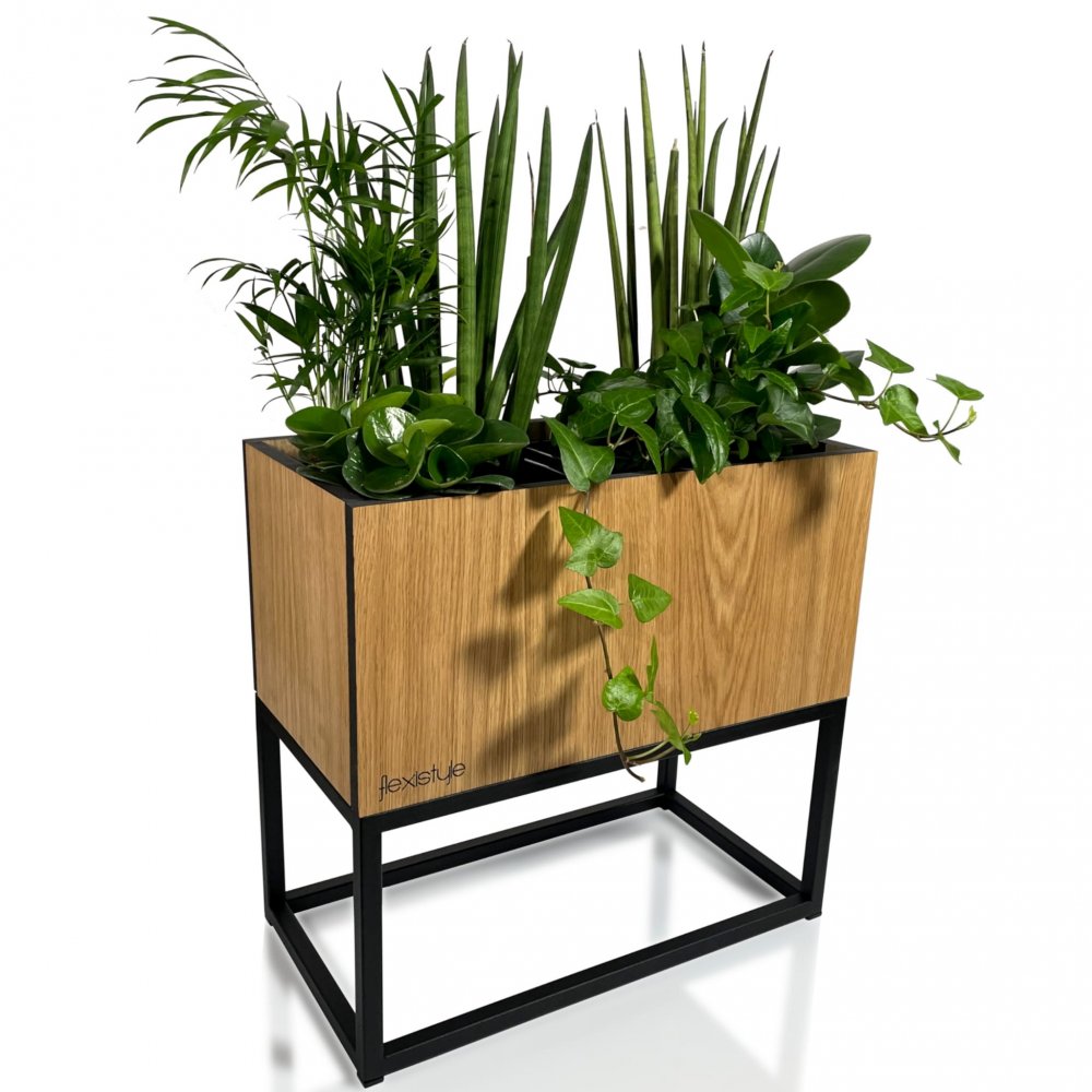 Luxusný kvetináč z hladkého prírodného dubu LOFT FIORINO 42X22X40 cm Luxusný kvetináč z hladkého prírodného dubu LOFT FIORINO 42X22X40 cm