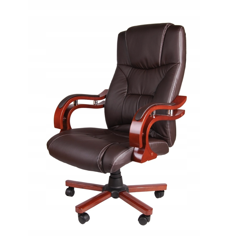 Masážne kreslo hnedej farby s drevenými područkami BSL003M Masážne kreslo hnedej farby s drevenými područkami BSL003M