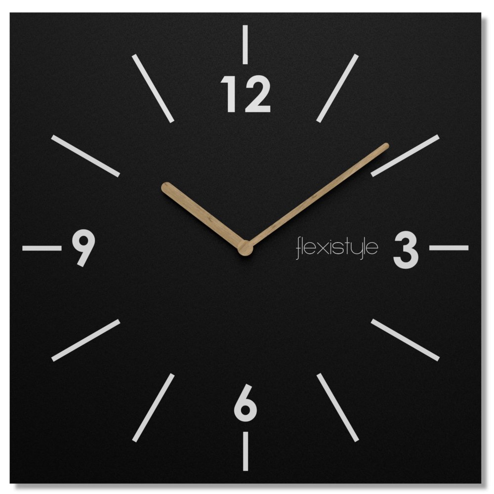 Nástenné hodiny Scandic 30 cm - čierne Nástenné hodiny Scandic 30 cm - čierne