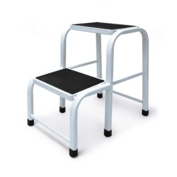 Oceľový 2-stupňový schodík s nosnosťou 150 kg