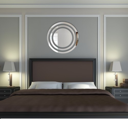 Okrúhle dekoračné zrkadlo v modernom dizajne Okrúhle dekoračné zrkadlo v modernom dizajne