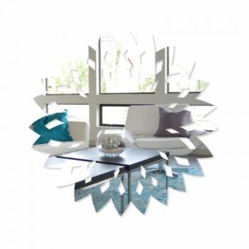 Okrúhle nalepovacie zrkadlo na stenu