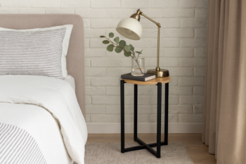 Okrúhly kávový stolík v loftovom štýle 29 x 42 cm