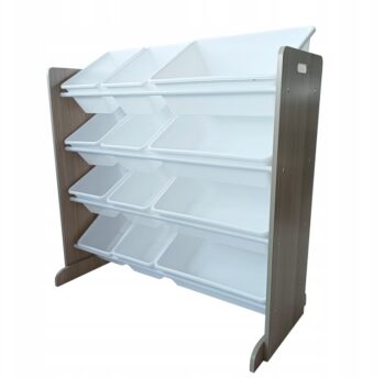 Organizér na hračky pre deti XXL v bielej farbe