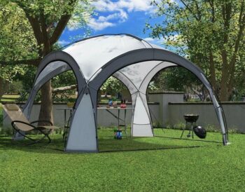 Pavilónový stan na záhradný piknik 3,5 x 3,5 m sivý