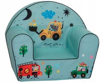 Penová detská sedačka 51 x 33 x 42 cm stavenisko