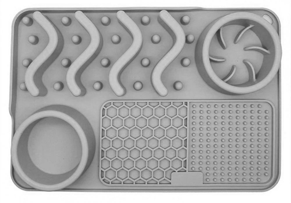 Podložka na pomalé kŕmenie pre psov - sivá Podložka na pomalé kŕmenie pre psov - sivá