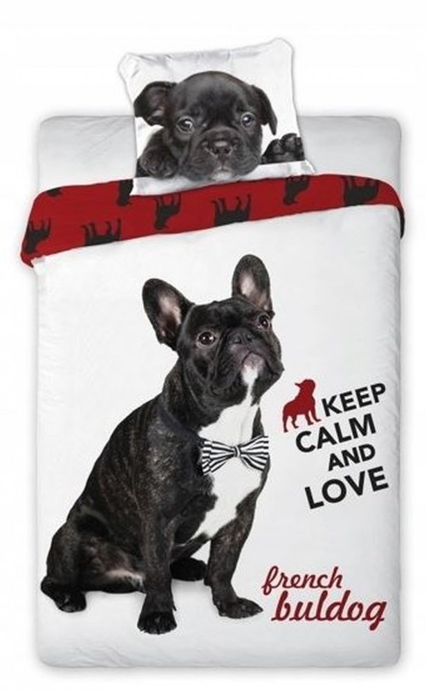 Posteľné obliečky s roztomilým psíkom 2 časti: 1ks 140 cmx200 + 1ks 70 cmx80 140x200 cm Posteľné obliečky s roztomilým psíkom 2 časti: 1ks 140 cmx200 + 1ks 70 cmx80 140x200 cm