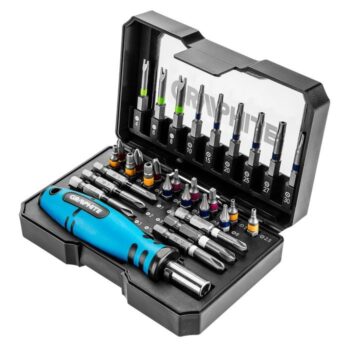 Praktická súprava bitov so skrutkovačom 56H602 GRAPHITE