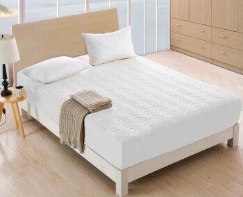 Prešívaný chránič na matrac - biely Šírka: 200 cm | Dĺžka: 220 cm