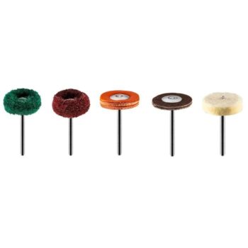 Príslušenstvo pre mini brúsku, leštiace kefy, sada 12ks 55H080 GRAPHITE