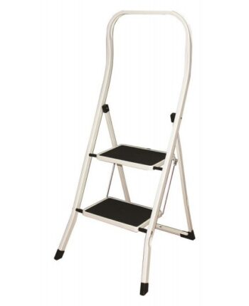 Rebrík s dvoma stupňami z ocele a nosnosťou 150 kg