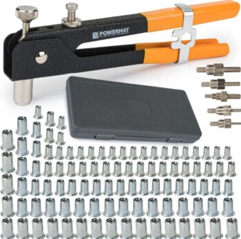 Ručné nitovacie kliešte + nitovacie matice M3-M8 PM-NIR-86SU