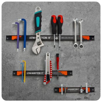 Sada magnetických líšt na náradie 20, 30, 46 cm