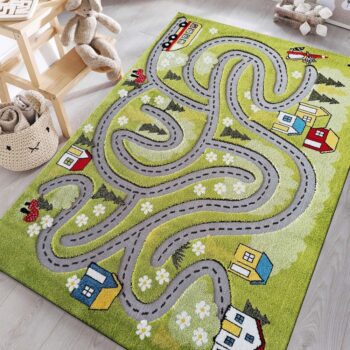 Senzorický detský koberec zelený Šírka: 100 cm | Dĺžka: 150 cm