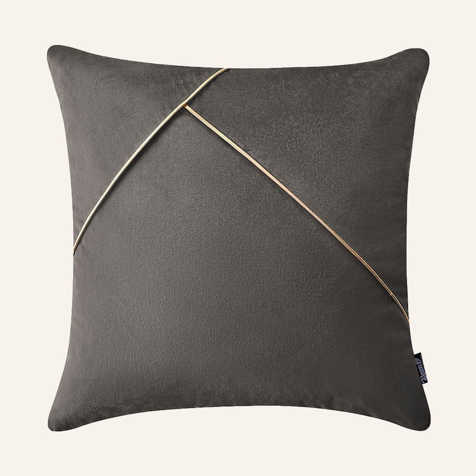 Sivá obliečka Be Glam Simple 45 x 45 cm Sivá obliečka Be Glam Simple 45 x 45 cm