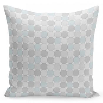 Štýlová vzorovaná obliečka na vankúše 50x60 cm v sivej farbe 50x60 cm