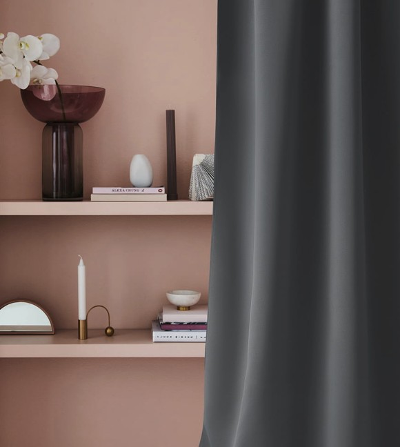 Tmavošedý dizajnový záves 140x260 cm Tmavošedý dizajnový záves 140x260 cm