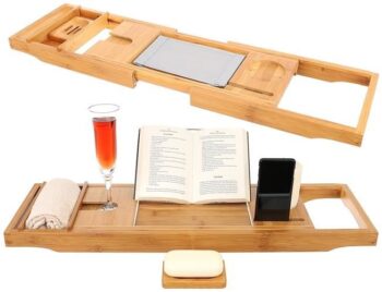 Vaňová polička nastaviteľná 75 - 112 cm