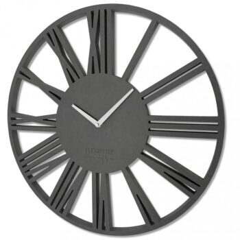 Veľké nástenné hodiny z dreva s rímskymi číslicami