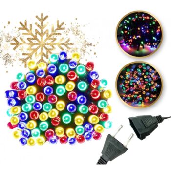 Vianočné LED osvetlenie na stromček - multicolor 100 LED/8 m