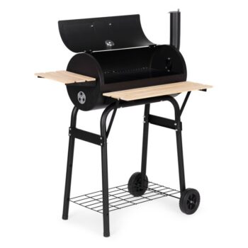 Záhradný gril s komínom a vstavaným teplomerom