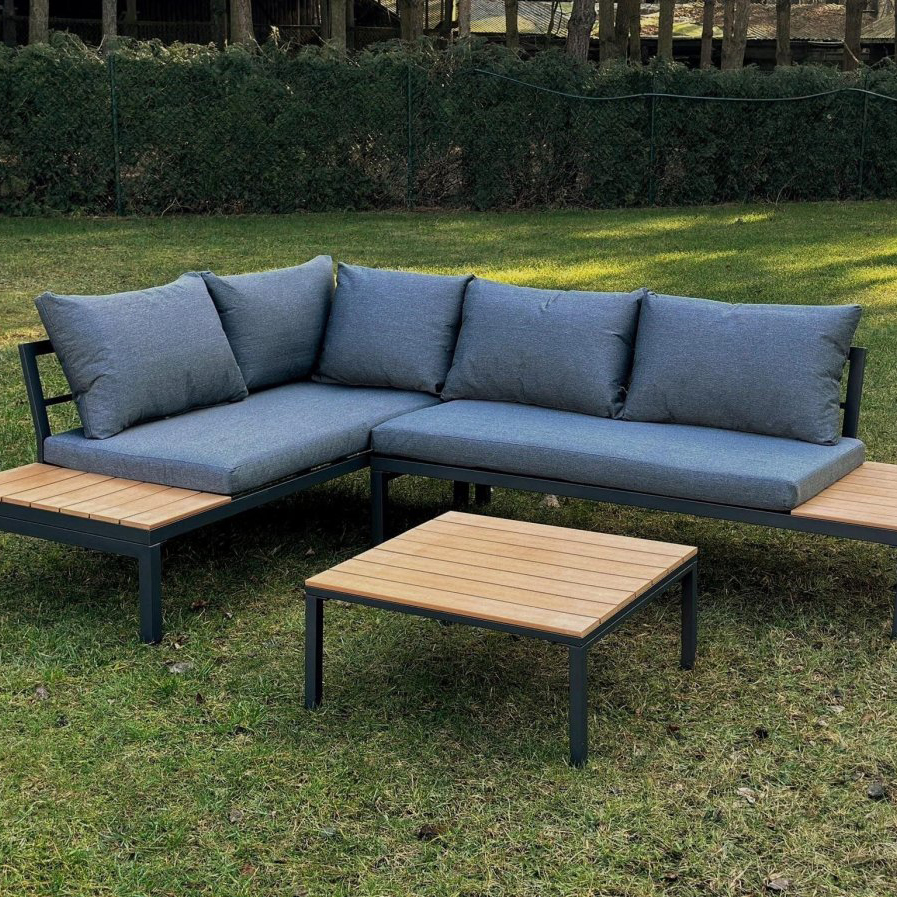 Záhradný rohový set - hnedý Záhradný rohový set - hnedý