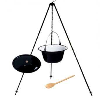 Závesný smaltovaný kotlík 8 L + stojan