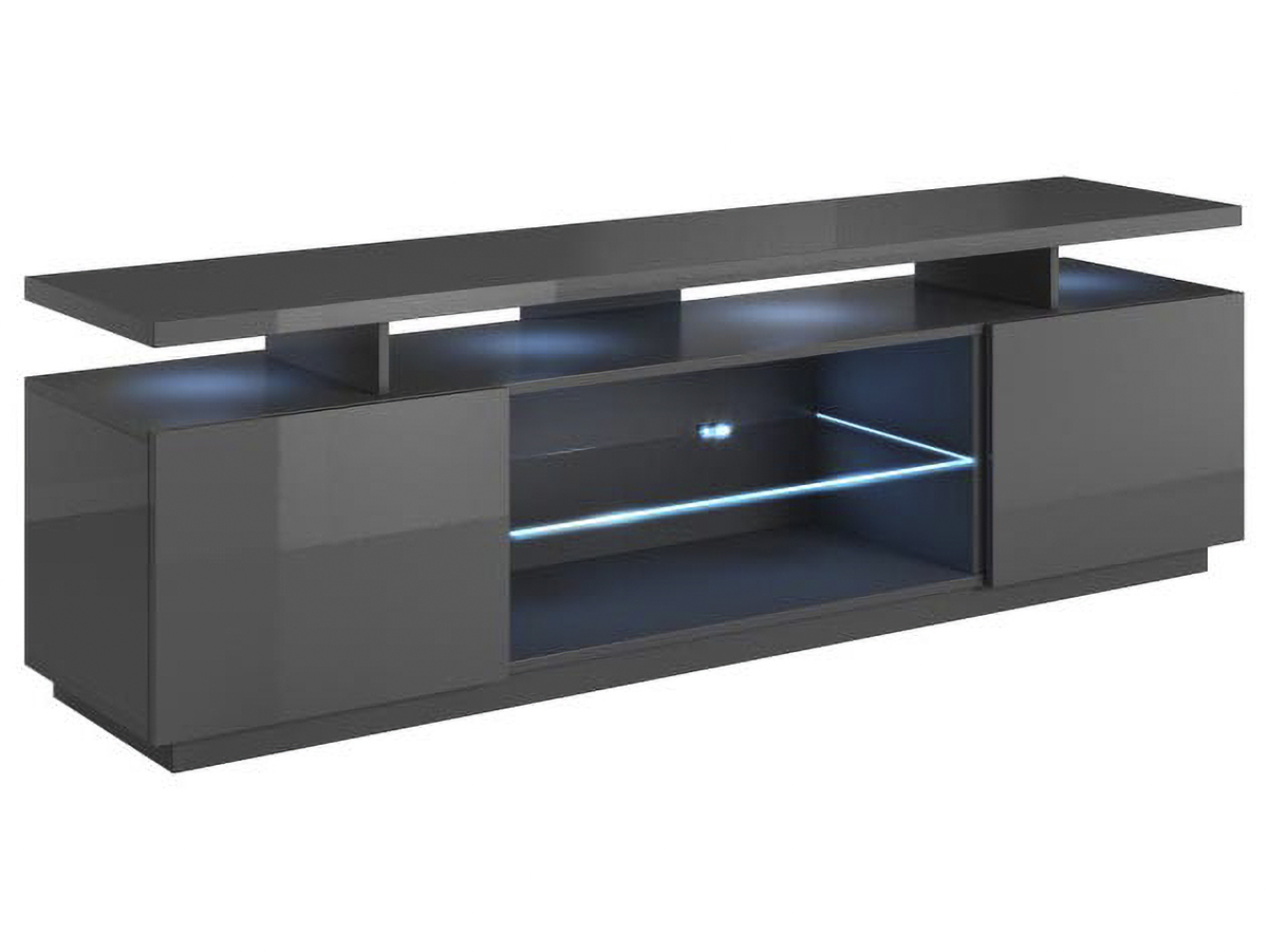 CAMA MEBLE Eva tv stolík grafit lesk CAMA MEBLE Eva tv stolík grafit lesk