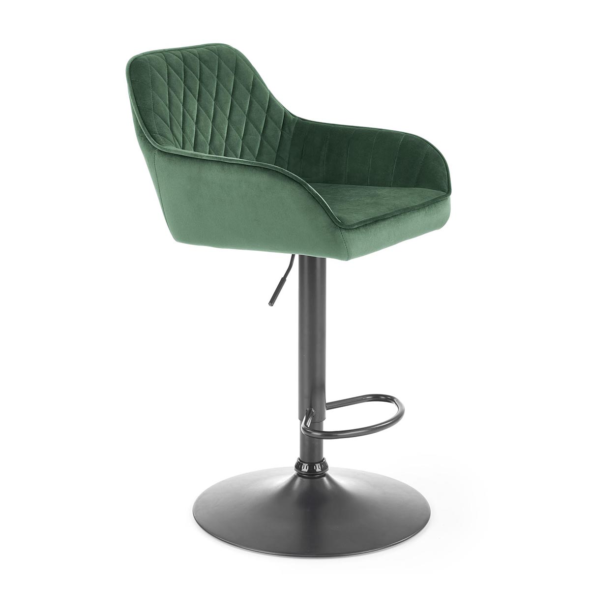 HALMAR H-103 barová stolička tmavozelená / čierna HALMAR H-103 barová stolička tmavozelená / čierna