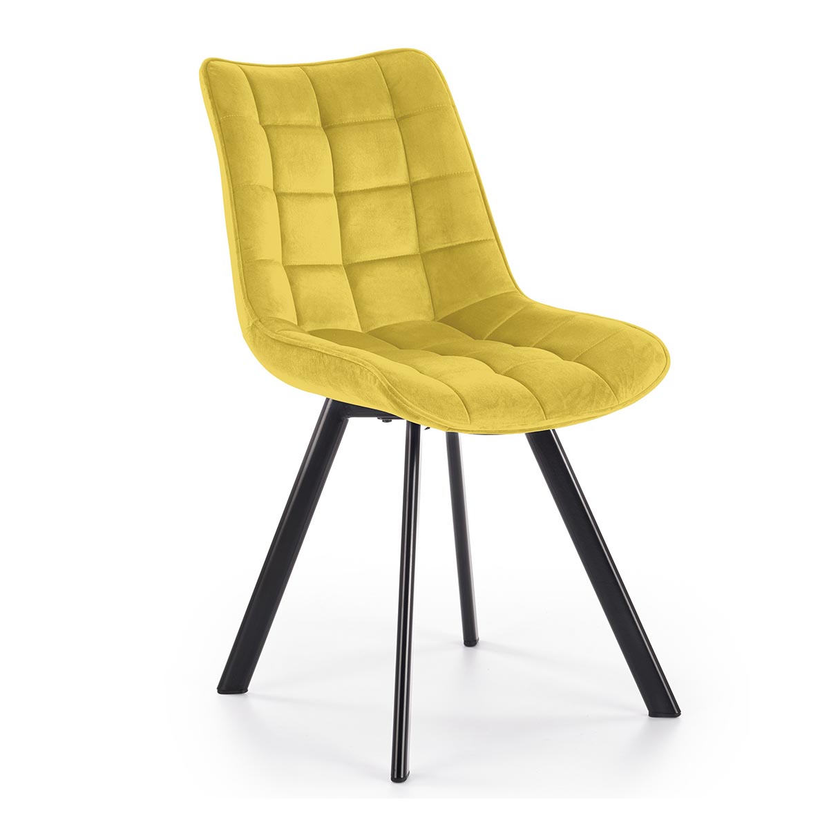 HALMAR K332 jedálenská stolička horčicová / čierna HALMAR K332 jedálenská stolička horčicová / čierna