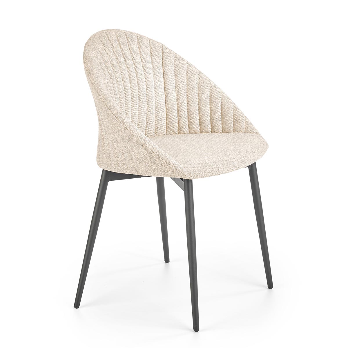 HALMAR K357 jedálenská stolička béžová / čierna HALMAR K357 jedálenská stolička béžová / čierna