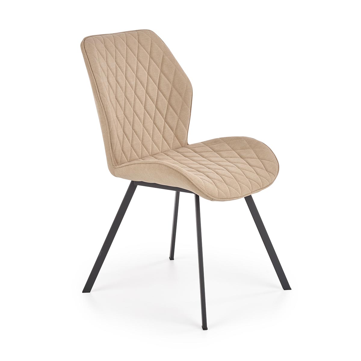 HALMAR K360 jedálenská stolička béžová / čierna HALMAR K360 jedálenská stolička béžová / čierna
