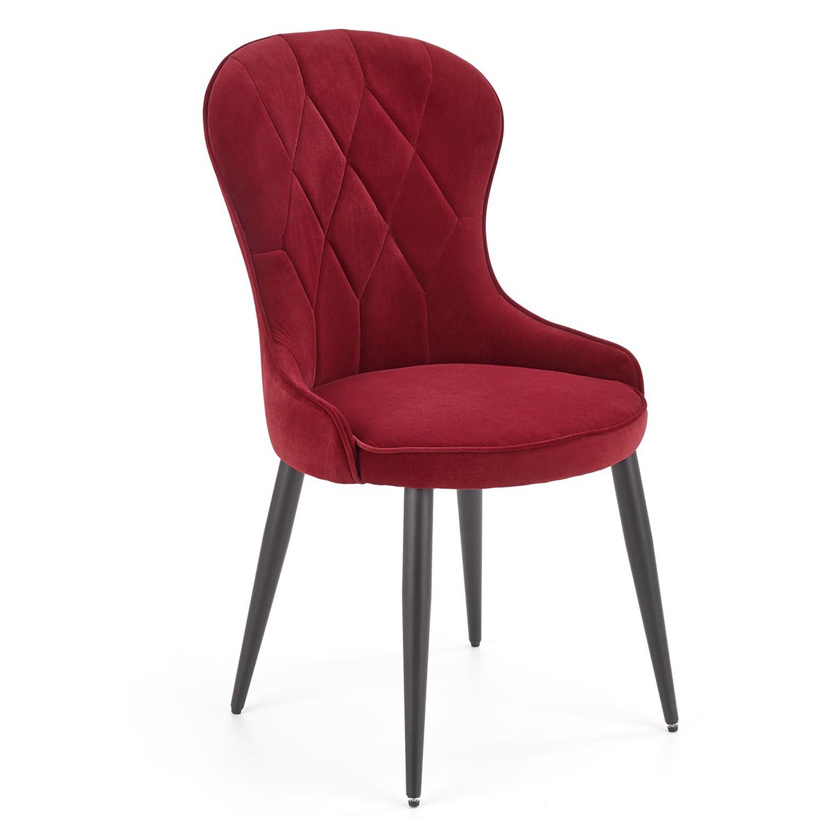 HALMAR K366 jedálenské kreslo bordová / čierna HALMAR K366 jedálenské kreslo bordová / čierna