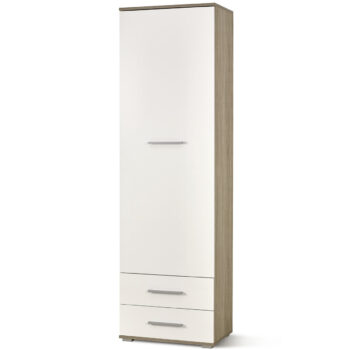 HALMAR Lima REG1 policová skriňa dub sonoma / biely lesk