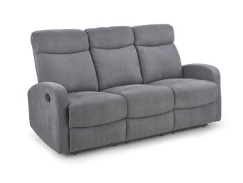 HALMAR Oslo 3S relaxačná trojsedačka tmavosivá