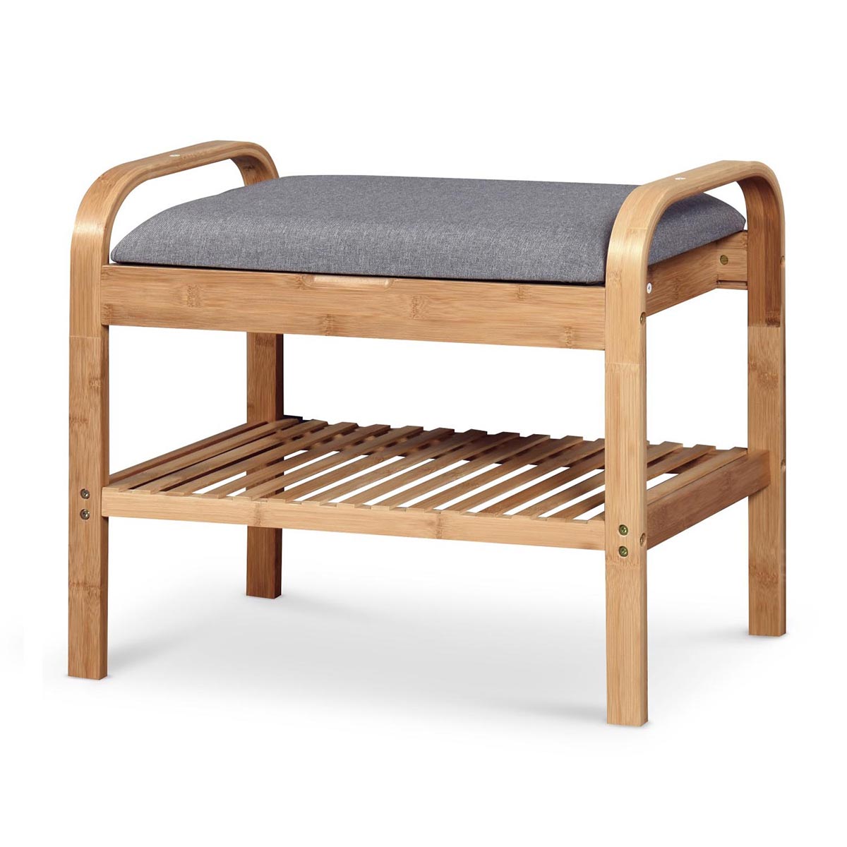 HALMAR ST12 botník s lavicou prírodná / sivá HALMAR ST12 botník s lavicou prírodná / sivá