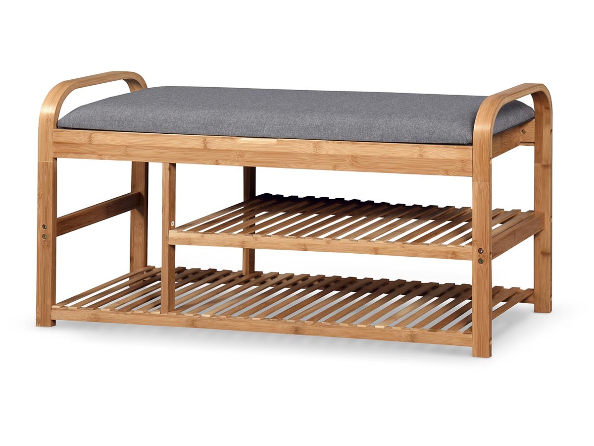 HALMAR ST13 botník s lavicou prírodná / sivá HALMAR ST13 botník s lavicou prírodná / sivá