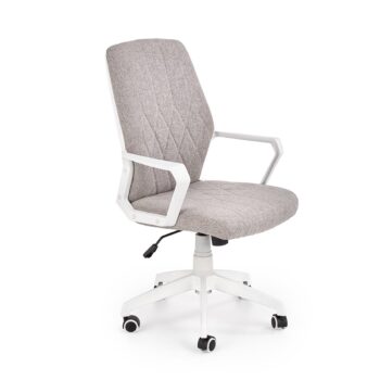 HALMAR Spin 2 kancelárska stolička s podrúčkami svetlosivá / biela