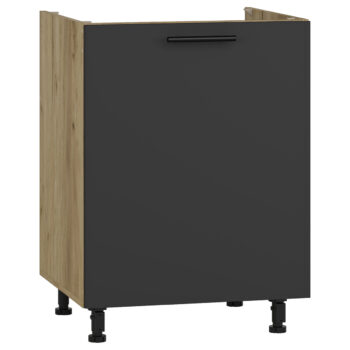 HALMAR Vento DK-60/82 drezová kuchynská skrinka dub craft / antracit