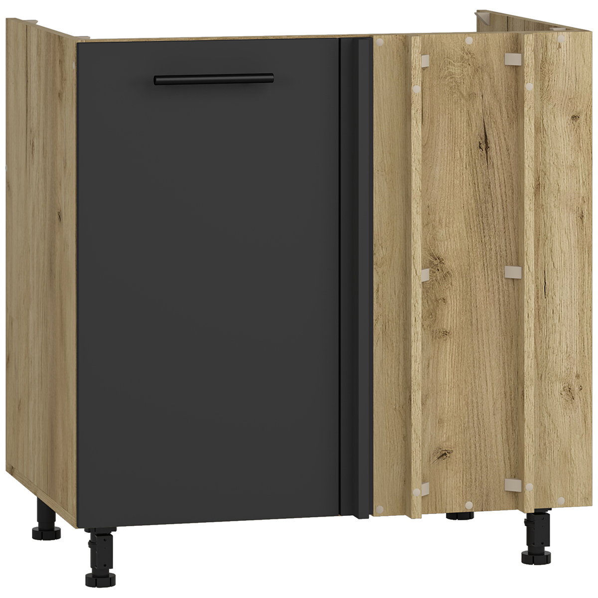 HALMAR Vento DKN-100/82 drezová rohová kuchynská skrinka dub craft / antracit HALMAR Vento DKN-100/82 drezová rohová kuchynská skrinka dub craft / antracit