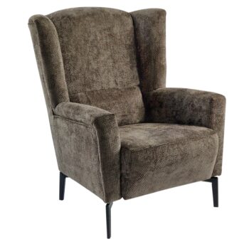 KONDELA Alura kreslo (ušiak) hnedá mocca